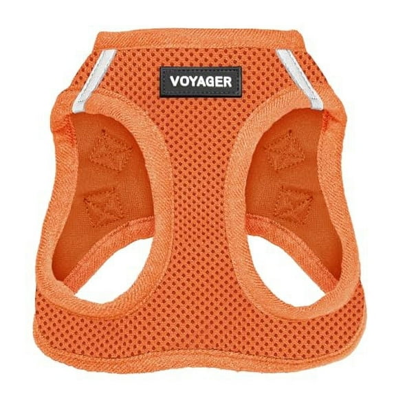 Voyager Step-in Air Dog Harness - All Weather Mesh Step in Vest Harness for Small and Medium Dogs and Cats by Best Pet Supplies - Harness (Orange), XL (Chest: 20.5-23")