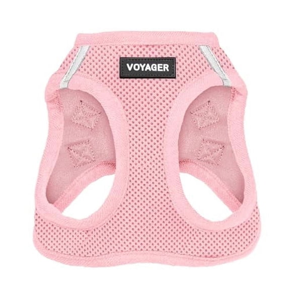 Voyager Step-in Air Dog Harness - All Weather Mesh Step in Vest Harness for Small and Medium Dogs and Cats by Best Pet Supplies - Harness (Pink), XS (Chest: 13-14.5")