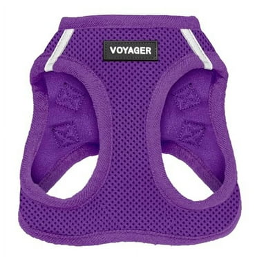 Voyager Step-in Air Dog Harness - All Weather Mesh Step in Vest Harness for Small and Medium Dogs and Cats by Best Pet Supplies - Harness (Purple), L (Chest: 18-20.5")