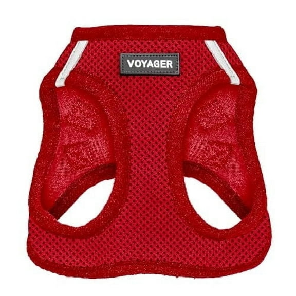 Voyager Step-in Air Dog Harness - All Weather Mesh Step in Vest Harness for Small and Medium Dogs and Cats by Best Pet Supplies - Harness (Red), XL (Chest: 20.5-23")