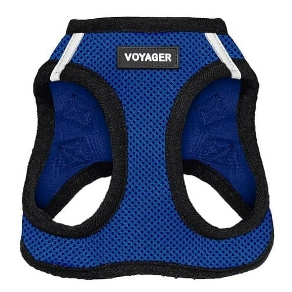 Voyager Step-in Air Dog Harness - All Weather Mesh Step in Vest Harness for Small and Medium Dogs and Cats by Best Pet Supplies - Harness (Royal Blue/Black Trim), XS (Chest: 13-14.5")