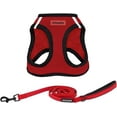 thumbnail image 1 of Voyager Step-in Air All Weather Mesh Harness and Reflective Dog 5 ft Leash Combo with Neoprene Handle, for Small, Medium and Large Breed Puppies - Red/Black Trim, X-Small, 1 of 9