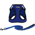 thumbnail image 1 of Voyager Step-in Air All Weather Mesh Harness and Reflective Dog 5 ft Leash Combo with Neoprene Handle, for Small, Medium and Large Breed Puppies - Royal Blue/Black Trim, X-Small, 1 of 9