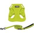 thumbnail image 1 of Voyager Step-In Air All Weather Mesh Harness & Reflective Dog Leash Combo w/ Neoprene Handle 5ft , For Small to Large Breed Dogs Cute & Heavy Duty, Best Pet Supplies- Lime Green Lime Green Trim, S, 1 of 10