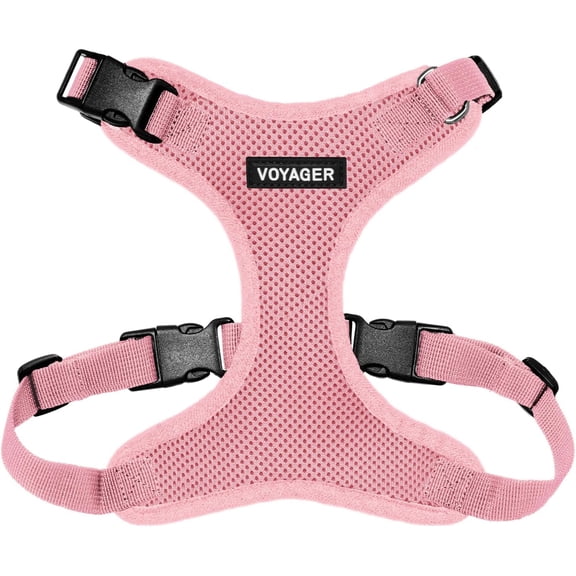Voyager Step-in Pet Harness - All Weather Mesh, Adjustable Step in for Cats and Dogs by Pink, M