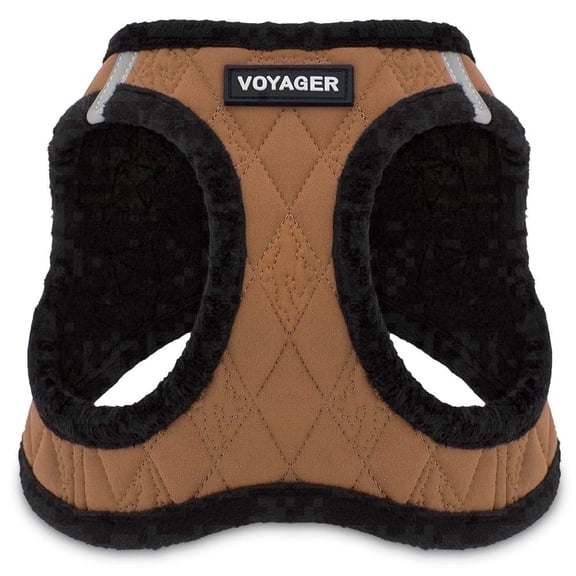 Voyager Step-in Plush Dog Harness by Best Pet Supplies - Beige Plush, Small