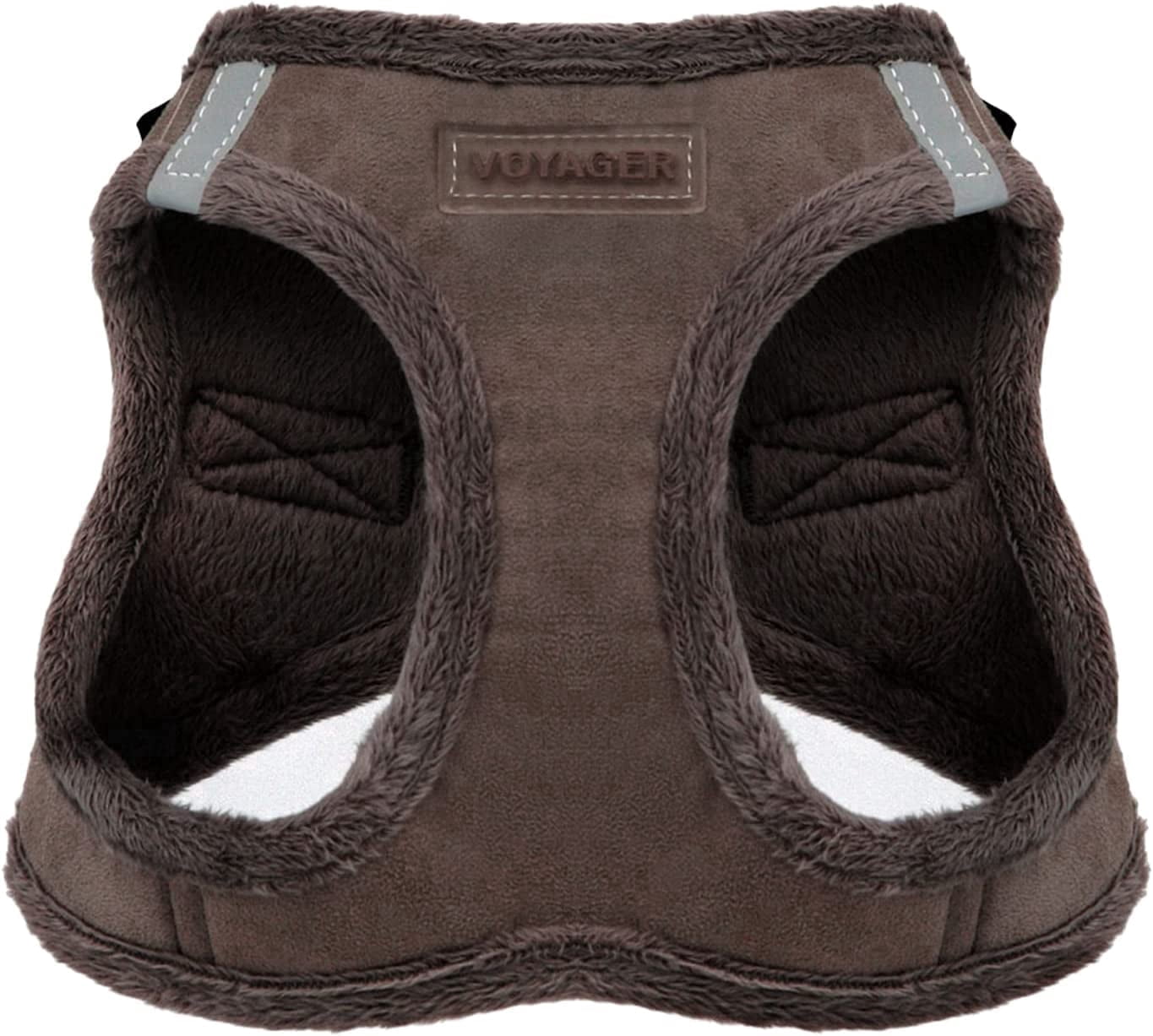 Voyager Step-in Plush Dog Harness by Best Pet Supplies - Chocolate Suede, X-Small