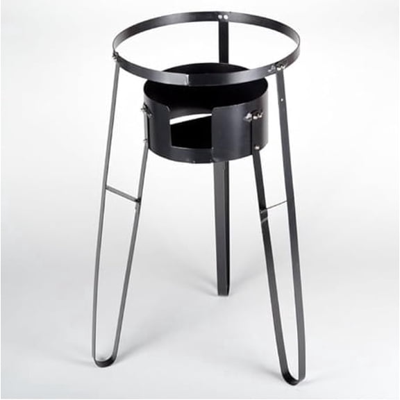 Voyager Tools 30-Inch Steel Comal Stand with Adjustable Burner Rack for Comal Cooking