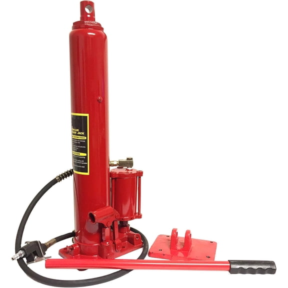 Voyager Tools 8 TON Air/Hydraulic Long Arm Ram Jack with Removable Base