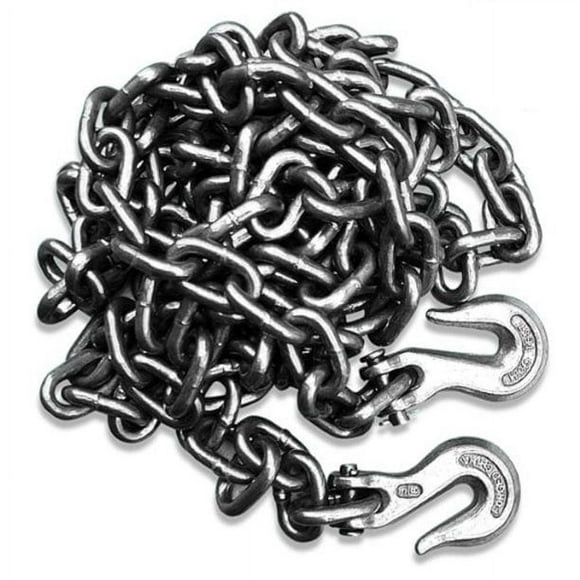 Voyager Tools Heavy Duty Metal Tow Chain, 5/16" X14', Alloy Steel, 1 Piece