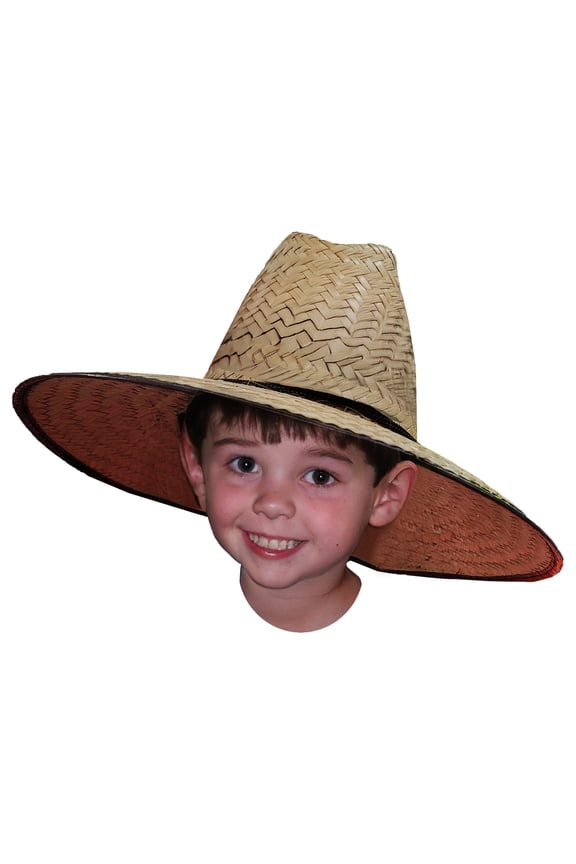 Kids Double Weaved Hard Shell Shade Hat Fit Wide Brim Boys Girls