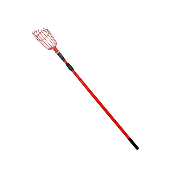 Voyager Tools Telescoping Fruit Picker Tool with Basket Extendable Pole for Fruit Picking