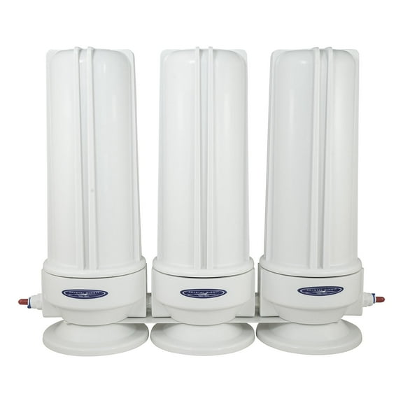 Voyager Triple Inline Water Filter System Filters 10000 gallons Multistage PLUS