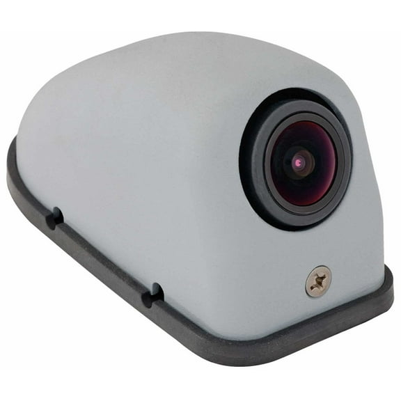 Voyager VCMS12LGPR Model VCMS12L Super CMOS Color Side Body Camera for Vehicles Left Side with Rubber Lens Cover, Waterproof (IPX6), Zinc Alloy Housing in Gray Color
