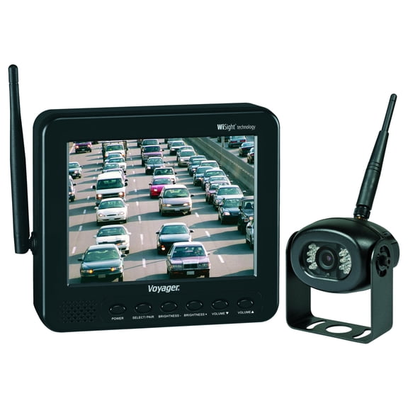 Voyager WVOS541 Four Camera Enabled Digital Wireless Observation System with 5.6" color LCD monitor, connect up to 4 wireless cameras and 1 wired camera, Build-In Microphone, 960 x 234 Resolution