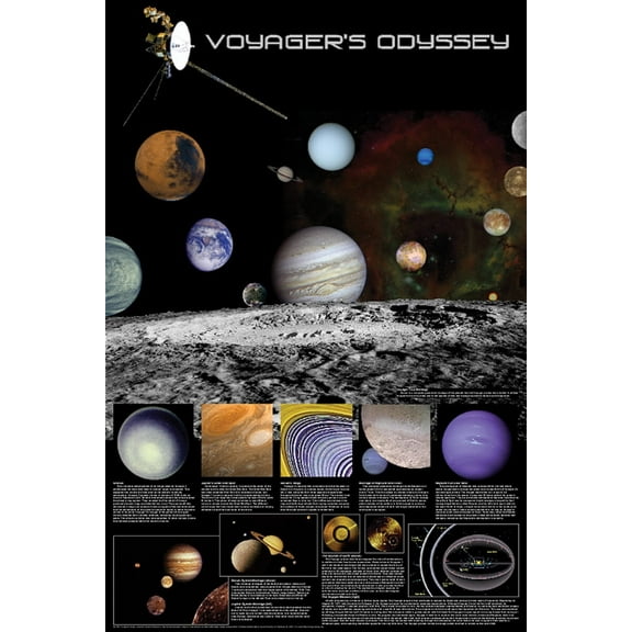 Voyager's Odyssey Educational Poster 24x36