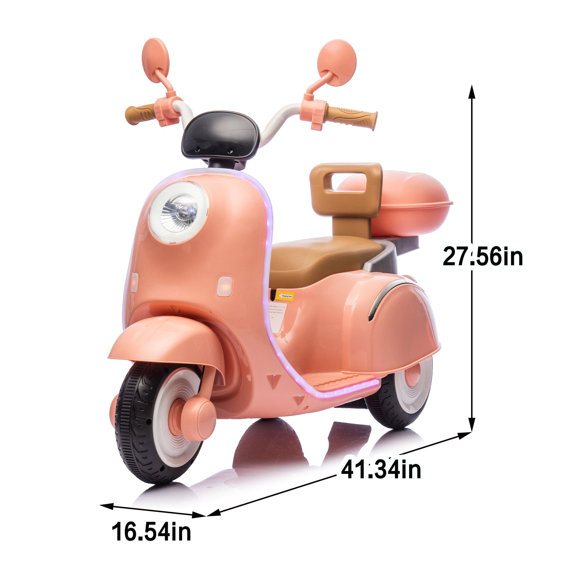 Gorgeous Children'S Electric Motorcycle 3 Wheels - Can Sit Double