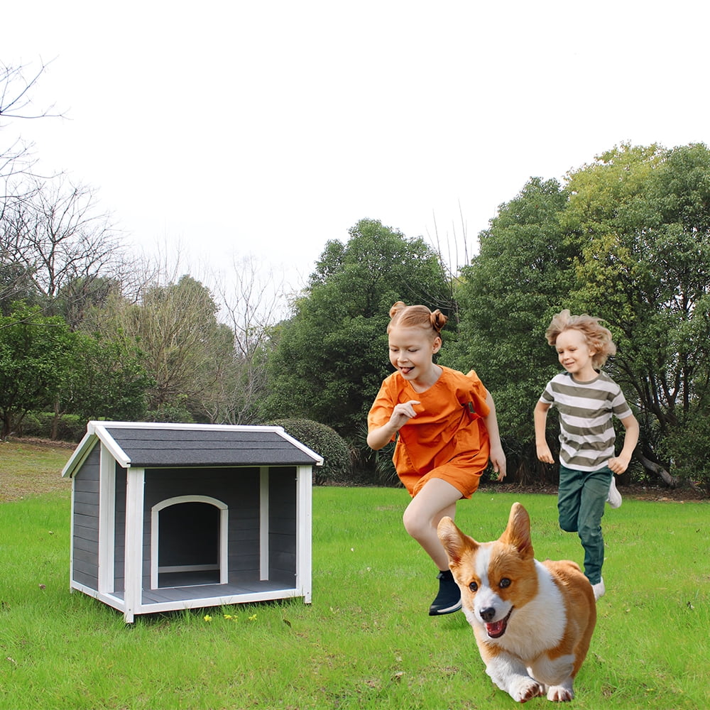 Curated visual reference: Fresh Look at Voyago Outdoor Wooden Dog House Waterproof Windproof Dog Kennel For