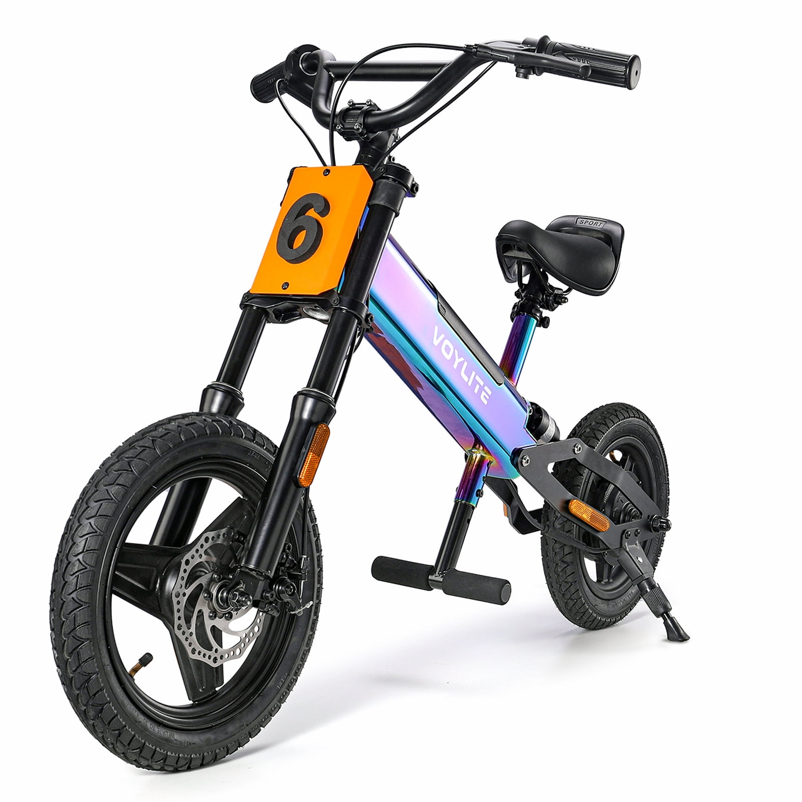 Voylite 24V Electric Bike for Kids Age 3-10, 200W Electric Balance Bike with Mobile App, 14" Pneumatic Tire,  4.0 Ah Battery, 3 Speed Adjustable Battery Powered Electric Motorcycle for Boys and Girls