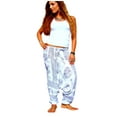 thumbnail image 1 of Voyuo Womens Yoga Harem Pants Baggy Drop Crotch Boho Festival Hippie Pants, 1 of 5