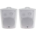 thumbnail image 1 of VOYZ Water Resistant 35 Watts Continuous Power Wall Mount Speakers, White, 2 Count, 1 of 7