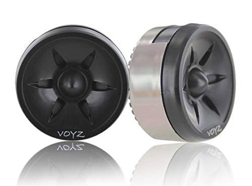 Voyz Car Audio Tweeters - 1.6" 300W Power Output 4-8 Ohm, Silk/Polymer Dome, High Frequency - 1 Pair