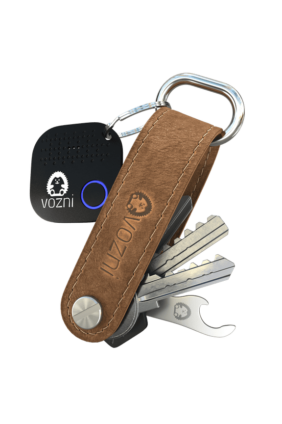 Key Organizer and Tracker, Key Finder, Bluetooth Tracker, Key Locator, Premium Leather Key Holder