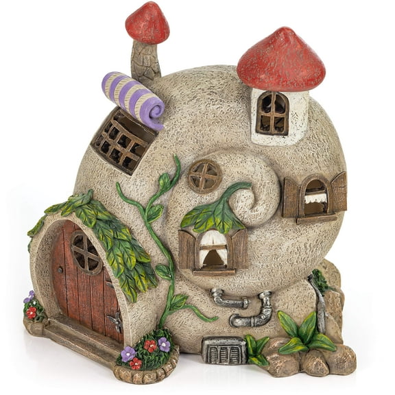 Vp Home Multicolor Snail Shell Fairy Cottage Outdoor Decor 8.5 in x 8 in x 8.5 in