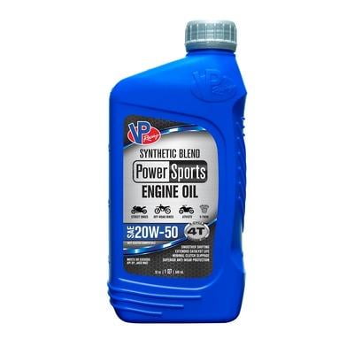VP Racing PowerSports 4T Synthetic Blend Engine Oil 20W-50 VP Racing PowerSports 4T Synthetic Blend Engine Oil 20W-50