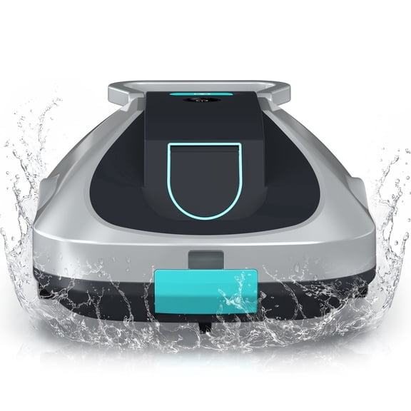 Vperac Robotic Pool Cleaner, Cordless Automatic Pool Vacuum Robot for Above Ground & Inground Pools, 210 mins Runtime, Self Parking, Powerful Suction Remove Leaves & Dirt for Pools up to 2500 sq.ft