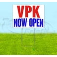 thumbnail image 1 of Vpk Now Open (18" x 24") Yard Sign, Includes Metal Step Stake, 1 of 6