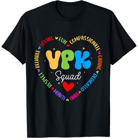 Vpk Squad First Day Of Vpk Back To School T-Shirt