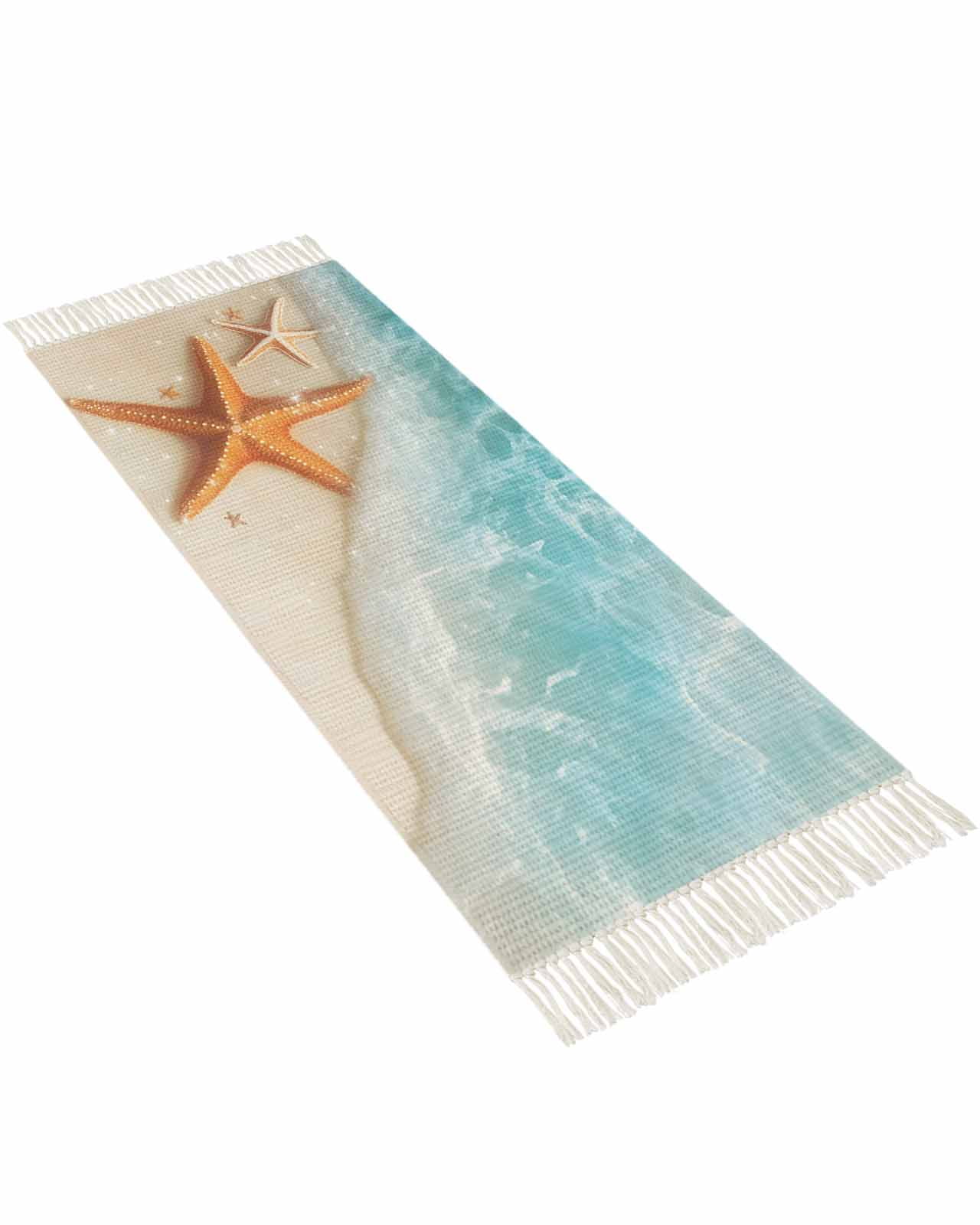 Vpkiifhi Coastal Starfish Rugs for Entryway 2 x 5 Ft, Laundry Room Rug ...