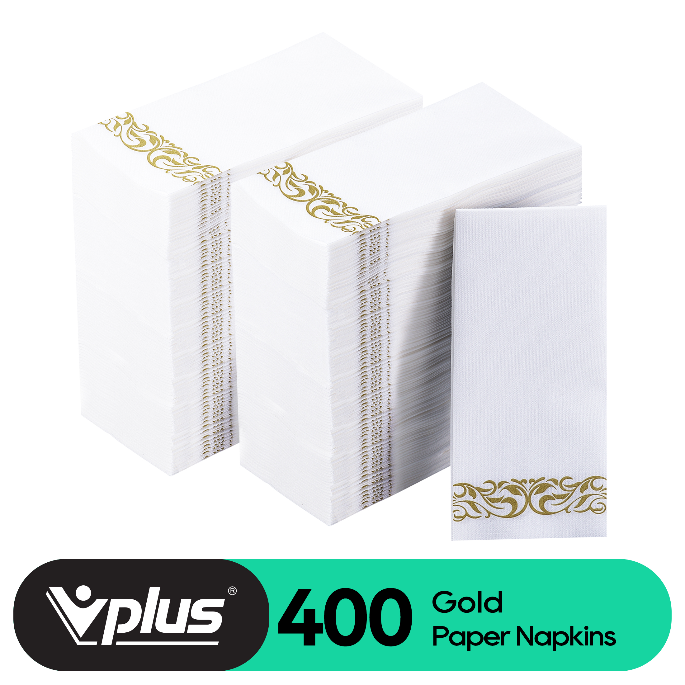 Touch of Color Dinner Napkins, 2Ply, 1/8 Fold, Ivory, 100 Ct