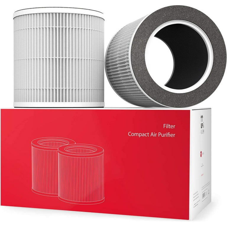 Vremi 2 Pack H13 Air Purifier Replacement Filter True HEPA and Activated Carbon Filters
