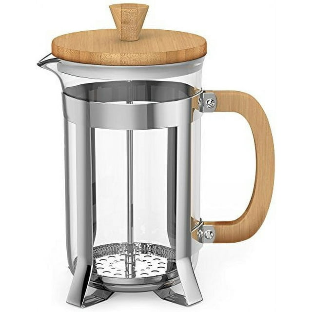 Vremi French Press 8 Cup Coffee Maker Premium Heat Resistant Borosilicate Glass Pot 2 Quart 4370