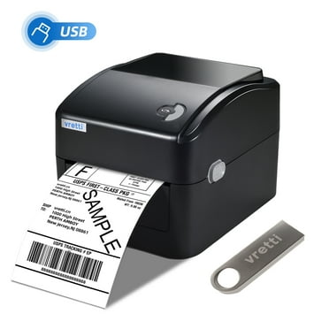 Vretti Thermal Shipping Label Printer, 4x6 Black