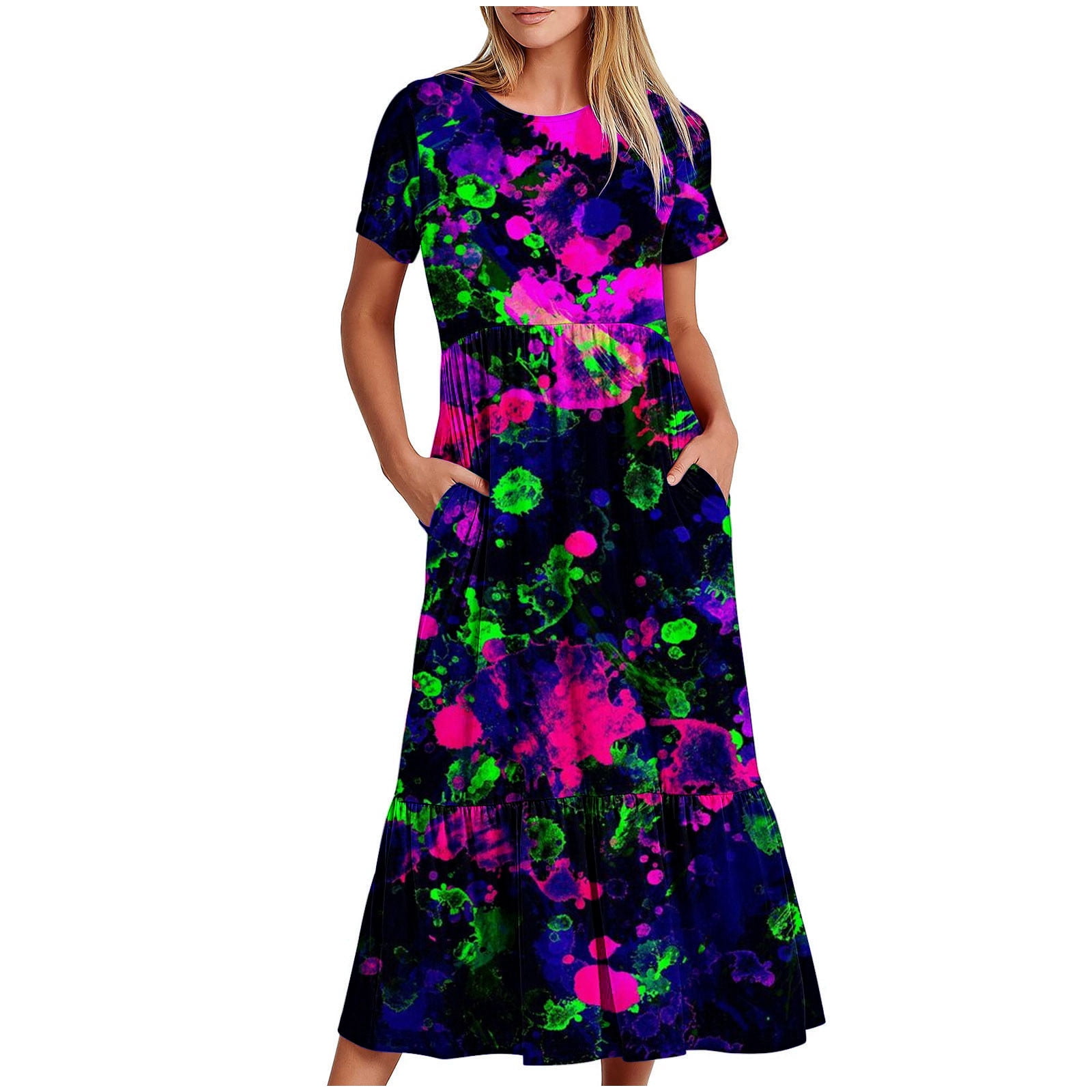 Vrhaik Dresses for Women 2024 Casual Spring Satin Slip Dress Sunday ...