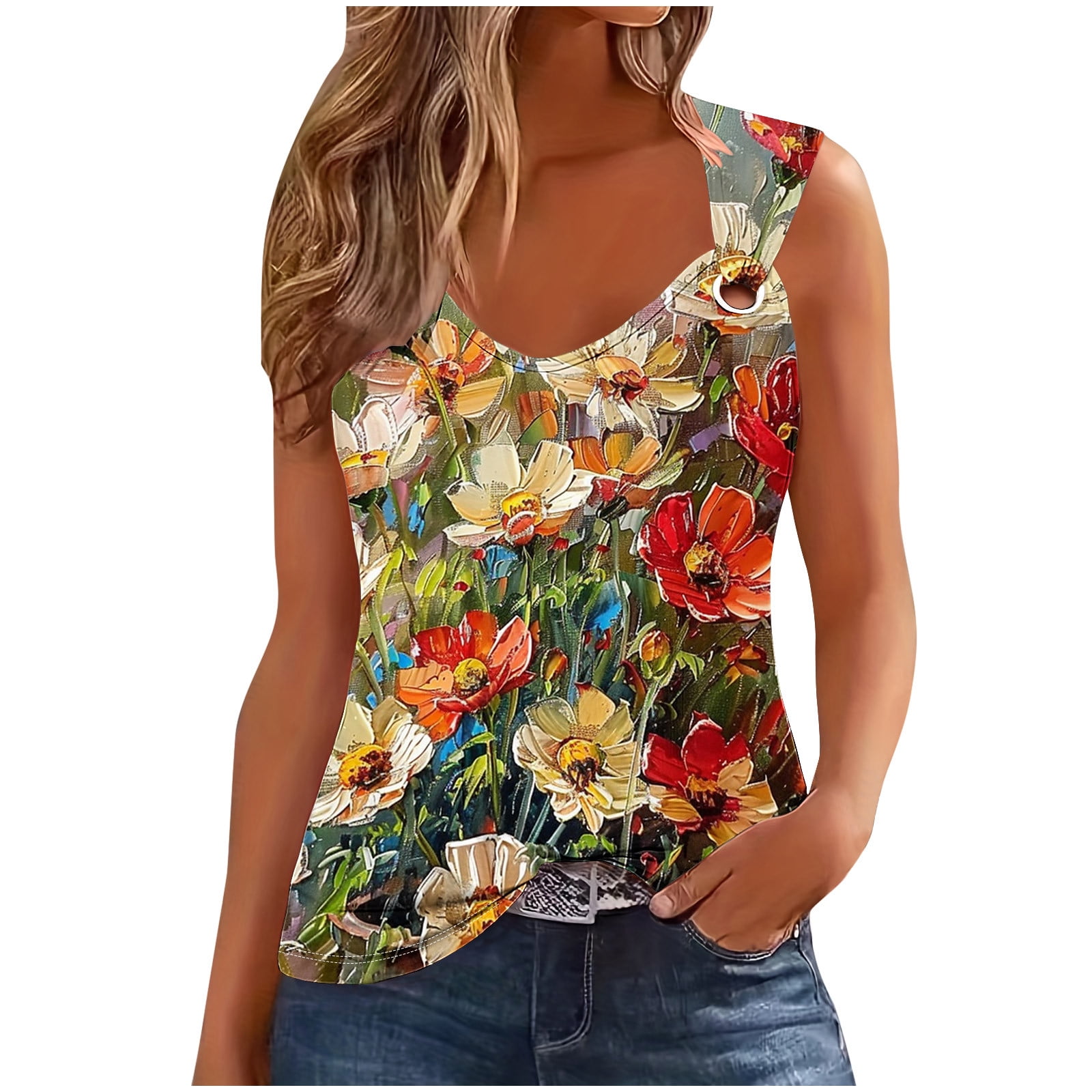 Plus size flowy tank top new arrivals