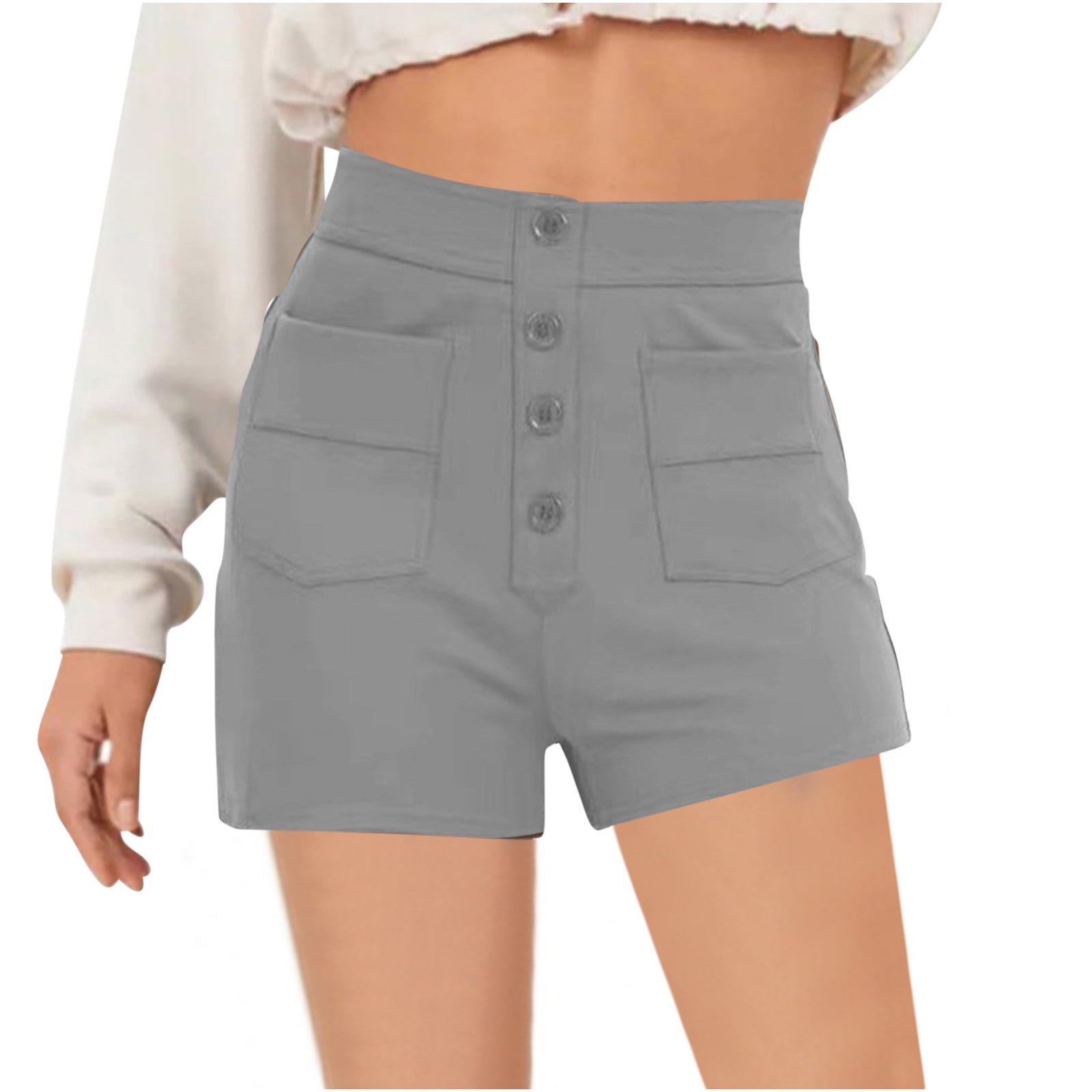 Vrhaik Maternity Active Shorts High Waist Jean Shorts Womens Exercise