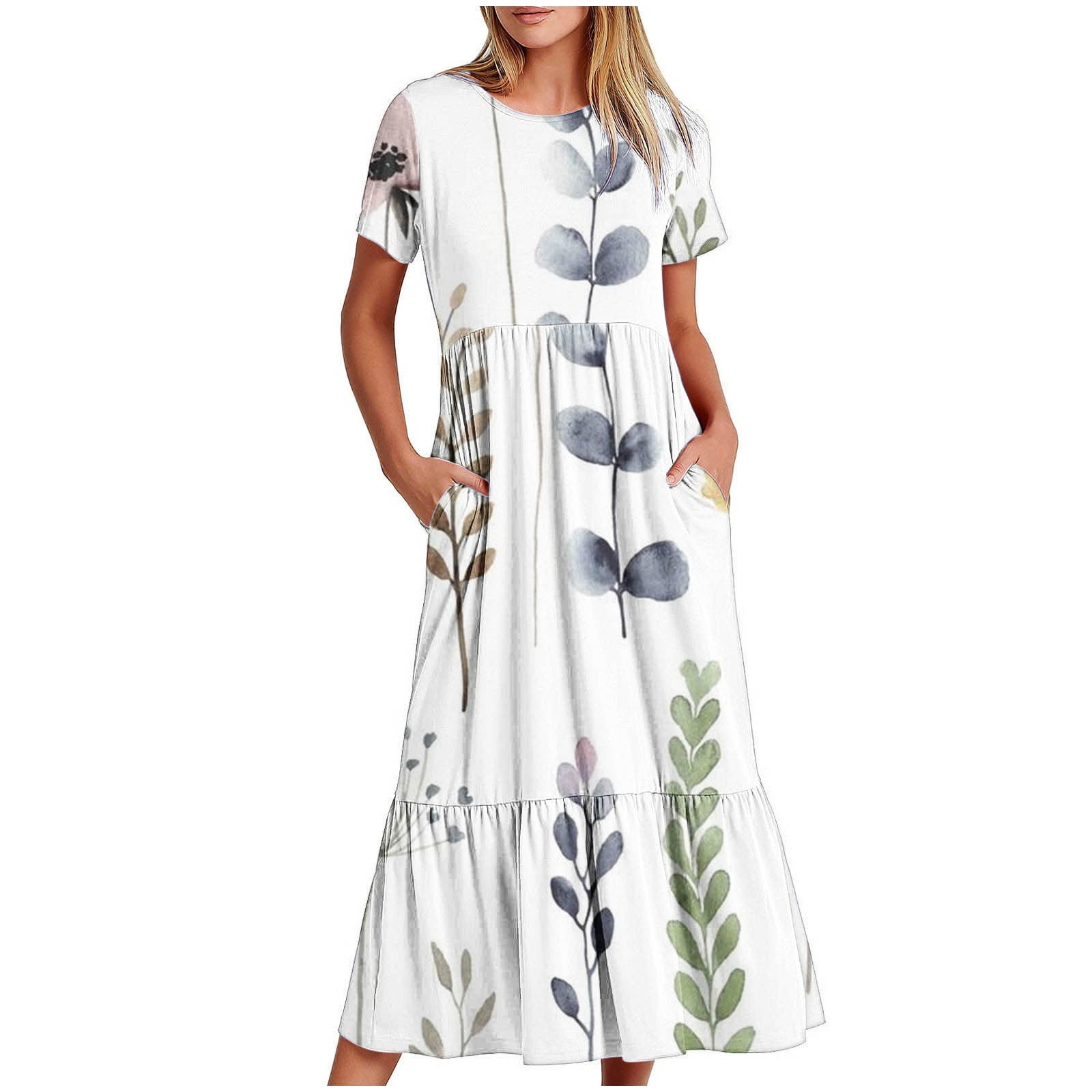 Vrhaik Modest Prom Dresses for Teens Night Dress for Women Spring Work