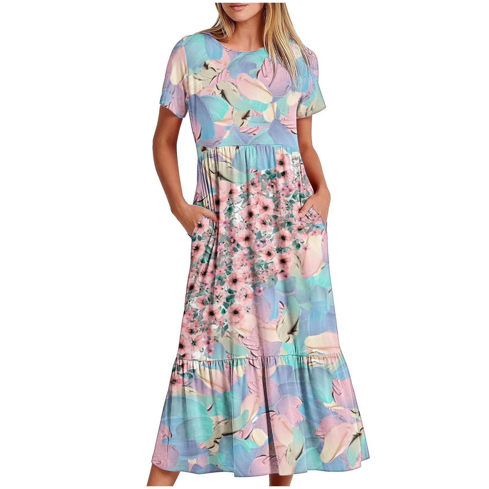 Vrhaik Retro Dresses for Women Vintage Teen Summer Dresses Plus Size ...
