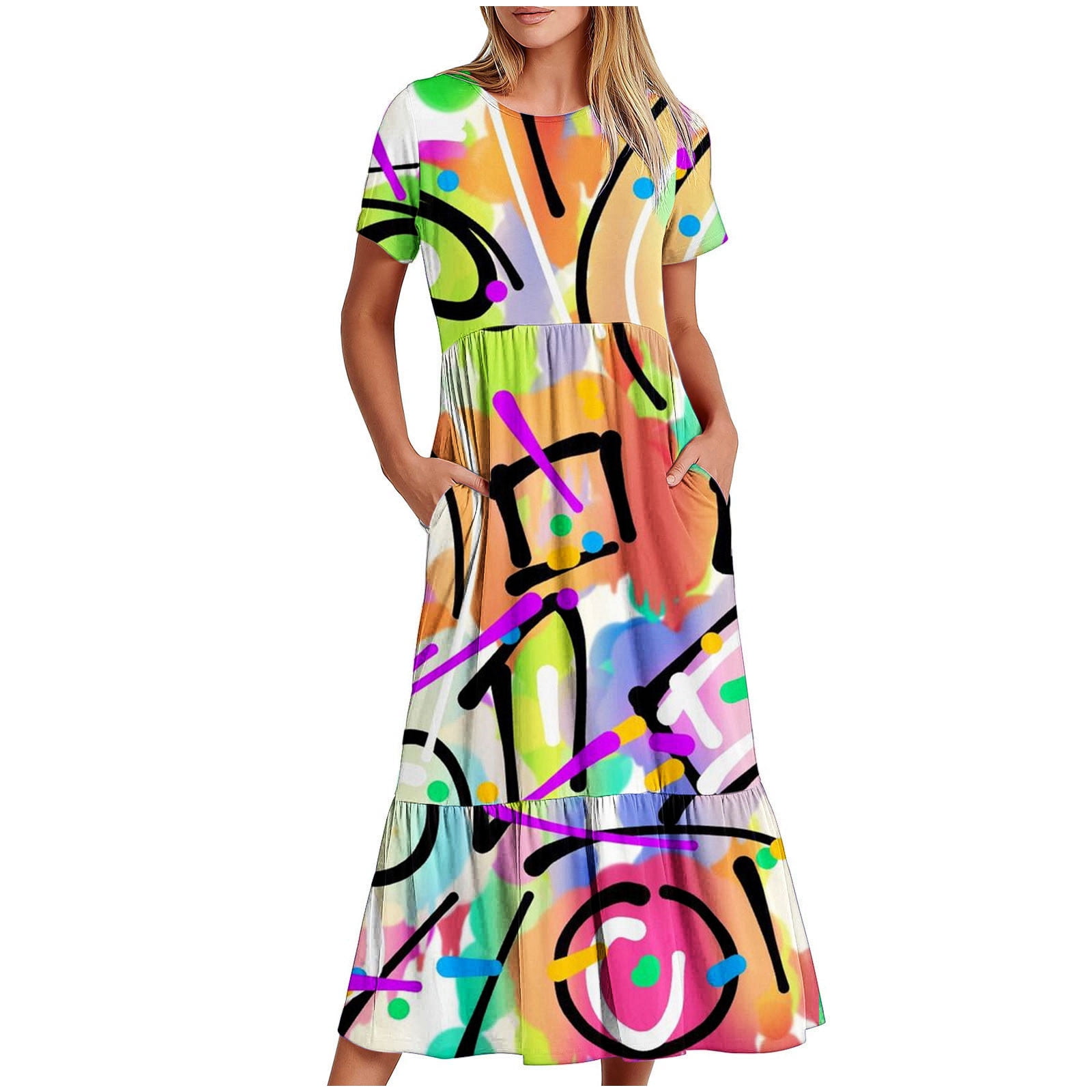 Vrhaik Wrap Dresses for Women 2024 80S Prom Dress for Women Plus Size ...