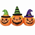 thumbnail image 1 of Firstness 6FT Halloween Inflatable,Three Pumpkins with LED Lights Outdoor Decorations, 1 of 7
