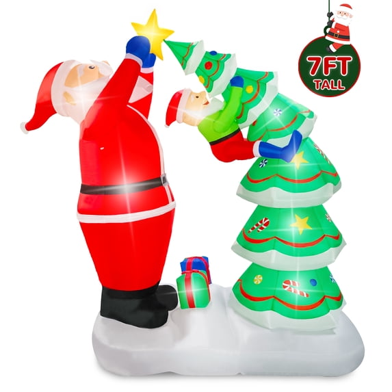 Vrilay Big Size Christmas Inflatable for Lawn Garden Yard Decor