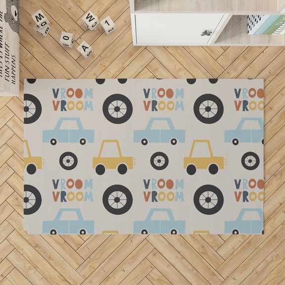 Vroom vroom Colorized Taupe Kids Play Mat