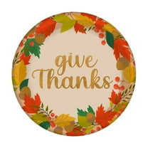 Vrorvz 10 Pack Thanksgiving Decoration Disposable Paper Cup Banquet Party Thanksgiving Plates Disposable Thanksgiving Paper Plates Economical Festive Gatherings 2.8in Multicolor