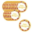 thumbnail image 1 of Vrorvz 16 Pack Maple Leaf Pumpkin Party Tableware Paper Plates Thanksgiving Plates Thanksgiving Paper Plates Long Lasting Disposable Tableware Suit for Holidays 7.1in Multicolor, 1 of 5