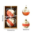 thumbnail image 1 of Vrorvz 2 Pack Christmas Ornaments Glass Balls for Tree Decoration with Glitter Finish Shatterproof Indoor Festive Decor Elegant Holiday Styling 3.1in Orange, 1 of 5