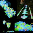 thumbnail image 1 of Vrorvz 300 Pack Glowing Stones for Outdoor and Indoor Decor Add Spark to Gardens Walkways And with Magical Glowing Pebbles Suit for Fish Tanks Garden Decorating 7.9in Multicolor, 1 of 6